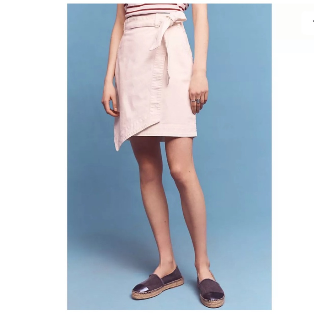 Anthropology Asymmetrical Wrap Skirt